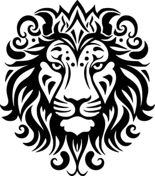 Lion - Minimalist and Flat Logo - Vector illustration
