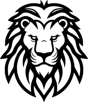 Lion - Minimalist and Flat Logo - Vector illustration