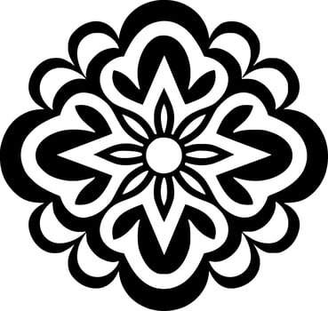 Mandala, Minimalist and Simple Silhouette - Vector illustration