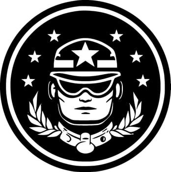 Military - High Quality Vector Logo - Vector illustration ideal for T-shirt graphic