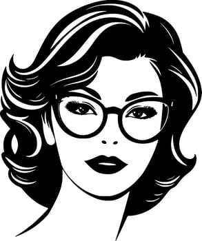 Mom, Minimalist and Simple Silhouette - Vector illustration