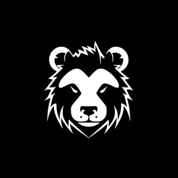 Panda, Minimalist and Simple Silhouette - Vector illustration