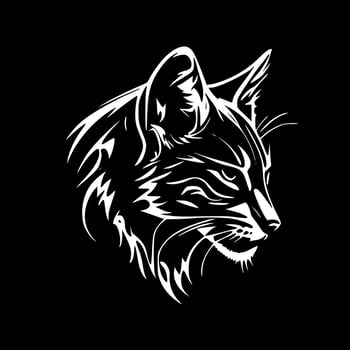 Wildcat - Minimalist and Flat Logo - Vector illustration