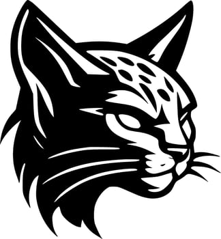 Wildcat, Minimalist and Simple Silhouette - Vector illustration