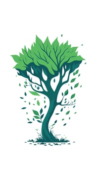 Green tree vector