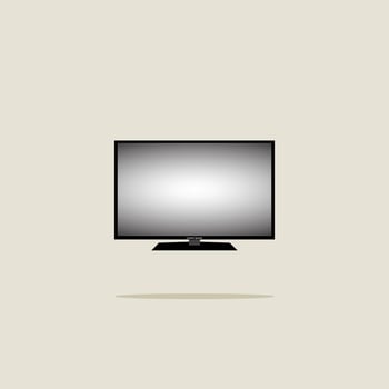 Vector Television Flat Design Animation Mock Up Simple Attractive
