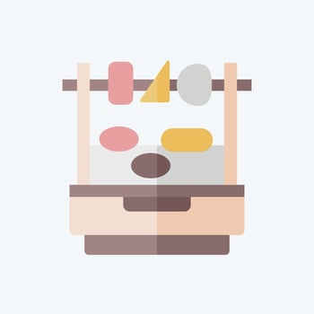 Icon Barbecue. related to Argentina symbol. flat style. simple design editable. simple illustration vector
