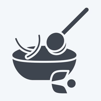 Icon Chimichurri. related to Argentina symbol. glyph style. simple design editable. simple illustration vector