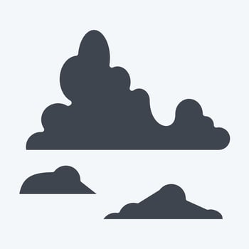 Icon Glacier. related to Argentina symbol. glyph style. simple design editable. simple illustration vector