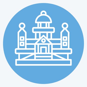 Icon Parliament. related to Argentina symbol. blue eyes style. simple design editable. simple illustration vector