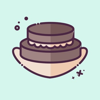 Icon Patty. related to Argentina symbol. MBE style. simple design editable. simple illustration vector
