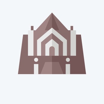 Icon Recoleta Argentia. related to Argentina symbol. flat style. simple design editable. simple illustration vector