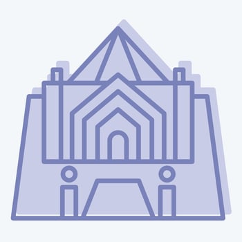 Icon Recoleta Argentia. related to Argentina symbol. two tone style. simple design editable. simple illustration vector