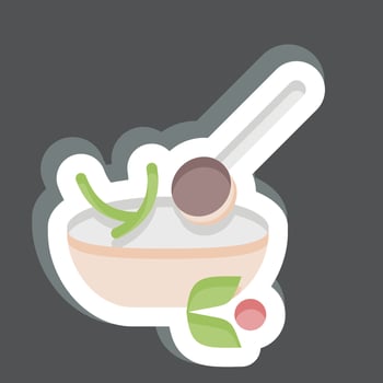 Sticker Chimichurri. related to Argentina symbol. simple design editable. simple illustration vector