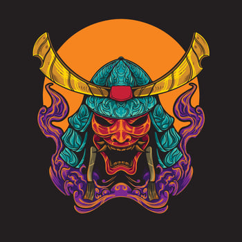 samurai ronin artwork illustration vector
