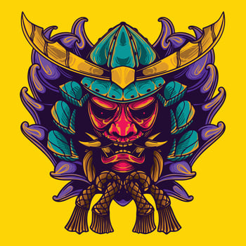 samurai ronin artwork illustration vector