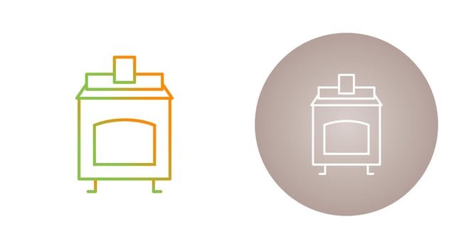 Coal Furnace Vector Icon
