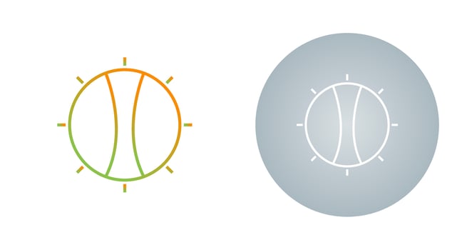 Temperature Knob Vector Icon