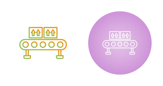 Assembly Line Vector Icon