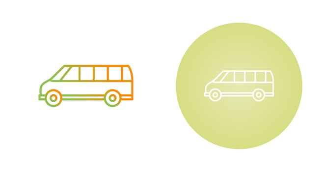 Delivery Bus Vector Icon