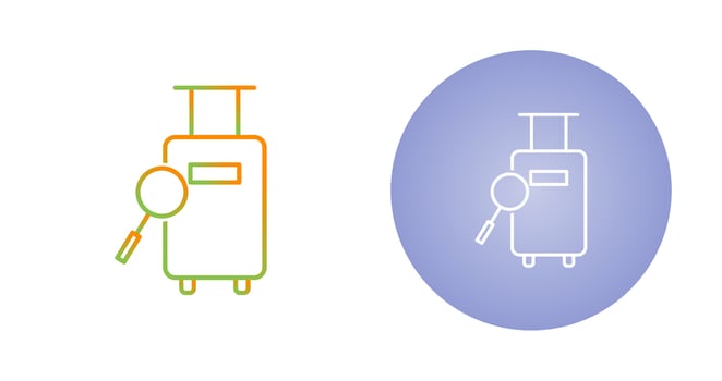 Find Luggage Vector Icon
