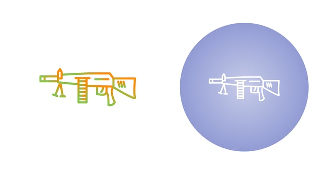 Machine Gun Vector Icon