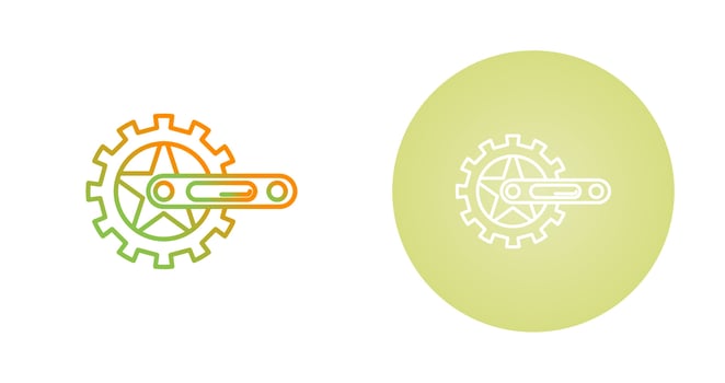 Crankset Vector Icon