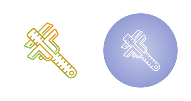 Caliper Vector Icon