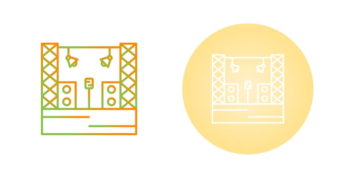 Stage Vector Icon