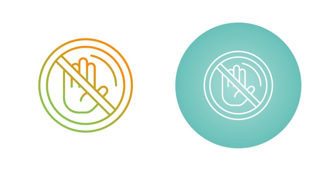 No Passing Vector Icon