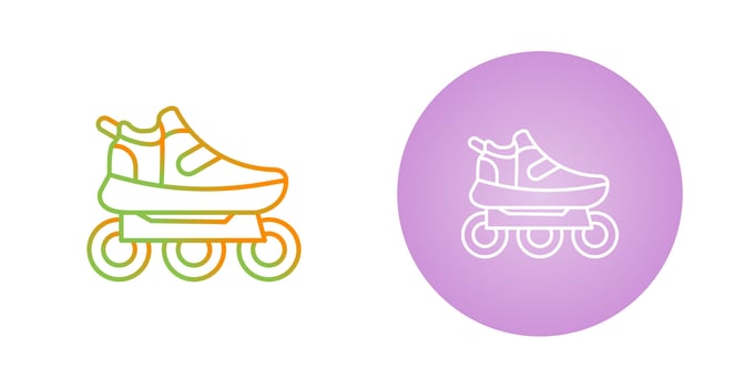 Roller Skates Vector Icon