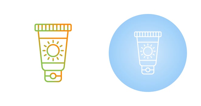Sun Cream Vector Icon