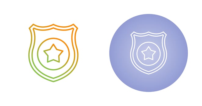 Police Shield Vector Icon