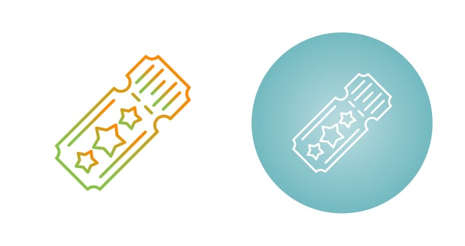 Ticket Vector Icon