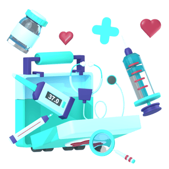 3D Rendered Icon Medical Hospital Illustraion png