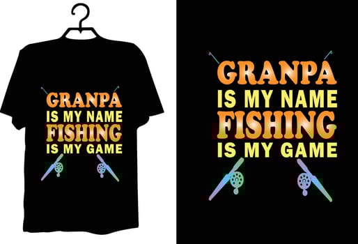 Fishing t shirt design vector