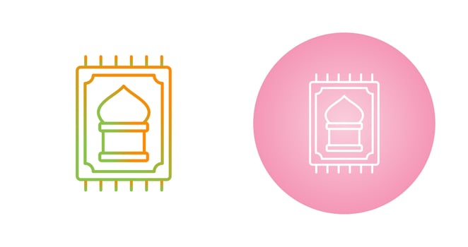 Prayer Rug Vector Icon