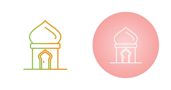 Masjid Door Vector Icon