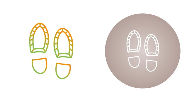 Footprint Vector Icon