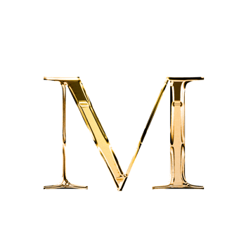 M gold metallic luxury chrome alphabet font png