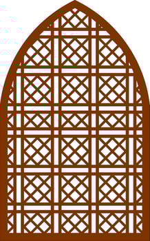 Simple Vector Pattern for Laser Cutting, Decoration, and Ornament. Metal design, wood carving, vector