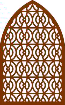 Simple Vector Pattern for Laser Cutting, Decoration, and Ornament. Metal design, wood carving, vector