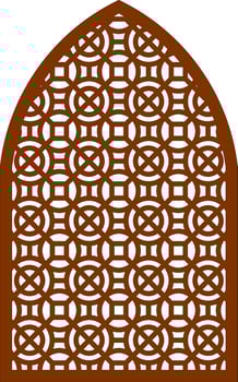 Simple Vector Pattern for Laser Cutting, Decoration, and Ornament. Metal design, wood carving, vector