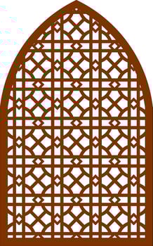 Simple Vector Pattern for Laser Cutting, Decoration, and Ornament. Metal design, wood carving, vector