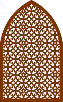 Simple Vector Pattern for Laser Cutting, Decoration, and Ornament. Metal design, wood carving, vector