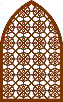 Simple Vector Pattern for Laser Cutting, Decoration, and Ornament. Metal design, wood carving, vector