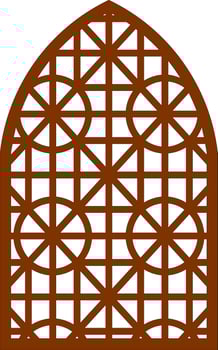 Simple Vector Pattern for Laser Cutting, Decoration, and Ornament. Metal design, wood carving, vector