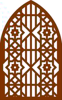 Simple Vector Pattern for Laser Cutting, Decoration, and Ornament. Metal design, wood carving, vector