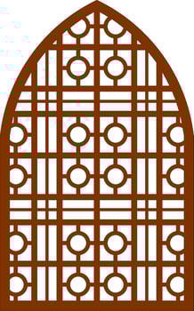 Simple Vector Pattern for Laser Cutting, Decoration, and Ornament. Metal design, wood carving, vector