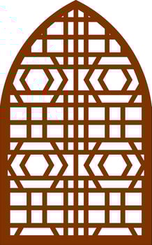 Simple Vector Pattern for Laser Cutting, Decoration, and Ornament. Metal design, wood carving, vector